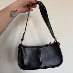 Princess Polly Studded Black  Shoulder Bag
